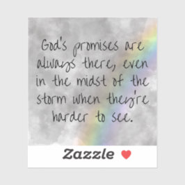 Adesivo God's Promises Sticker - Hope Through the Storm