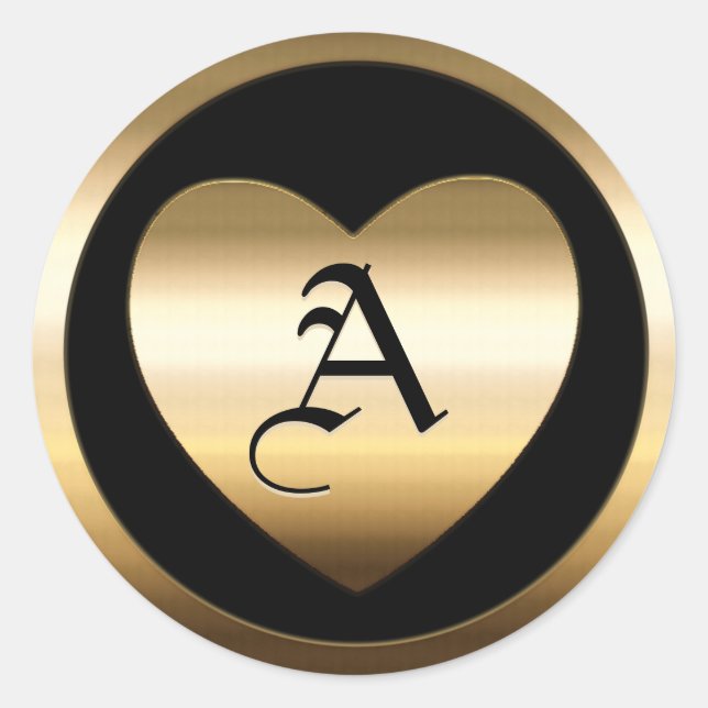 Adesivo Gold Blank Template Faux Textured Foil Classic Rou (Frente)