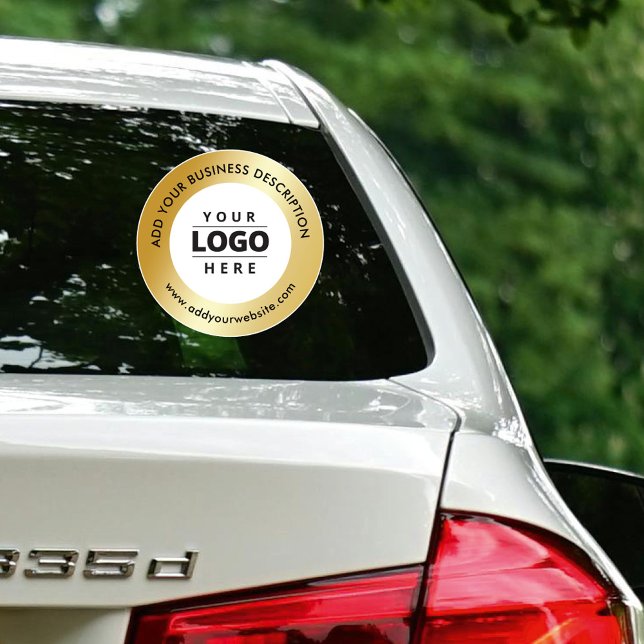 Adesivo Gold Business Logo Website Car Window Decal (Criador carregado)
