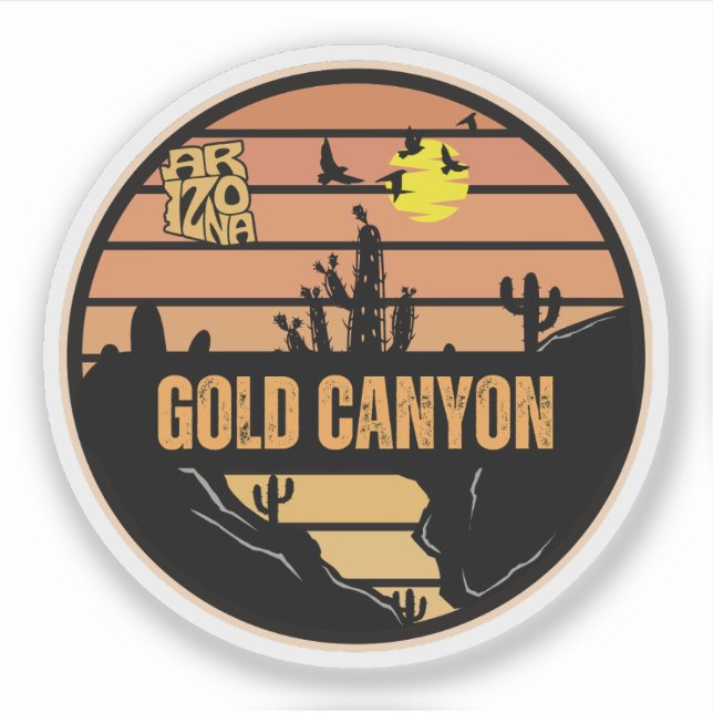 Adesivo Gold Canyon, Arizona (Frente)