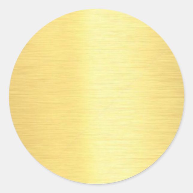 Adesivo Gold Elegant Chic Template Blank Your Custom Text (Frente)