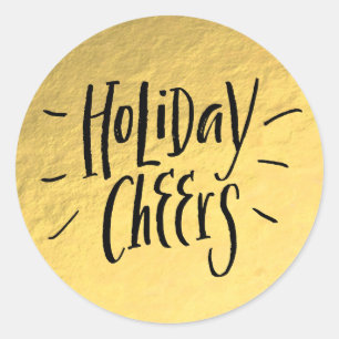 Adesivo Gold Foil Modern Glam Glamor HOLIDAY CHEERS