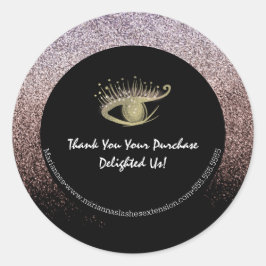 Adesivo Gold Foil Ombre Glitter Lash Beauty Salon Business