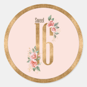 Adesivo Gold Foil Sweet Six Blush ID756