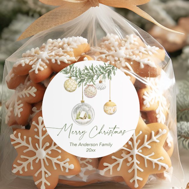 Adesivo Gold Ornament Greenery Christmas  (Criador carregado)