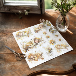 Adesivo Golden Honey Fairy World - 2a The sleeping fairies