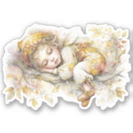 Adesivo Golden Honey Fairy World - 2a The sleeping fairies