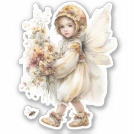 Adesivo Golden Honey Fairy World – Carrying Flowers