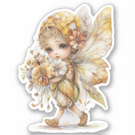 Adesivo Golden Honey Fairy World – Carrying Flowers