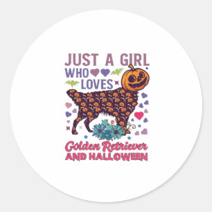 Adesivo Golden Retriever de Halloween_1