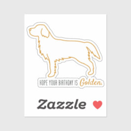 Adesivo Golden Retriever Tissue Paper
