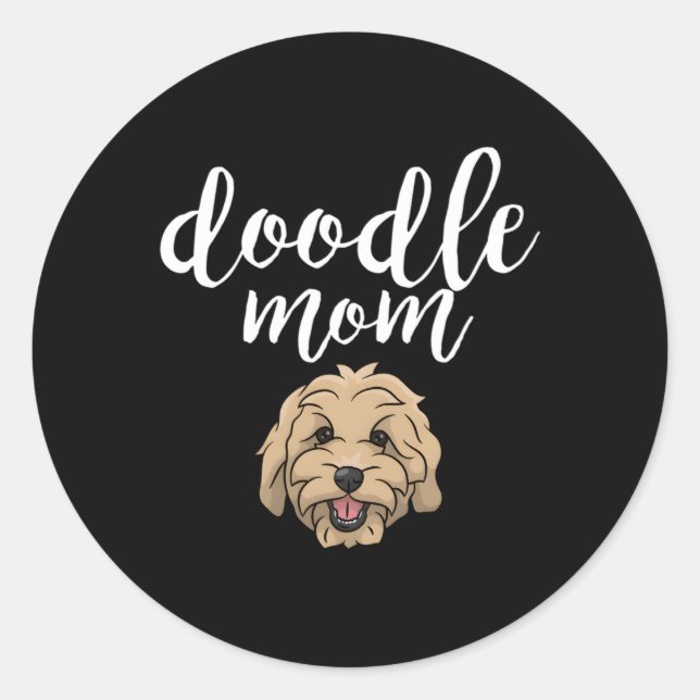 Adesivo Goldendoodle Mãe Doodle Mãe (Frente)