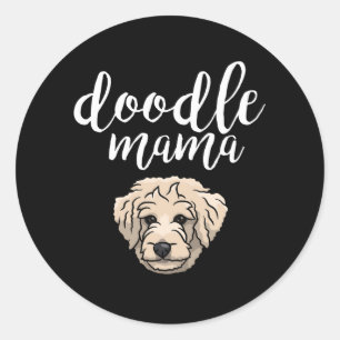 Adesivo Goldendoodle Mama Doodle Mãe