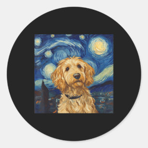 Adesivo Goldendoodle Van Gogh Starry Night