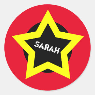 Adesivo Golds Star e Top Atendente de Apreciação (Sarah)