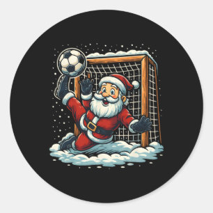 Adesivo Goleiro de futebol do Papai Noel Esportes Natal