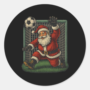 Adesivo Goleiro de Futebol Papai Noel Natal Esportes Menin