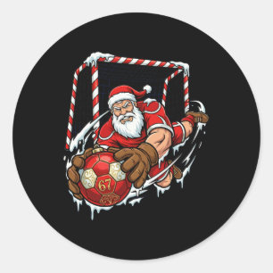 Adesivo Goleiro do Papai Noel 67 Futebol Ll Natal Desenho