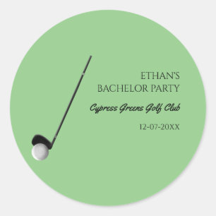 Adesivo Golf Bachelor Party - Na moda Clássico de Golfe