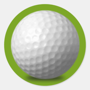 ADESIVO GOLF BALL VETOR ICON GRÁFICO VERDE ESPORTES BRANCO