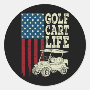 Adesivo Golf Carrinho Camisa Homens Mulheres Crianças Band