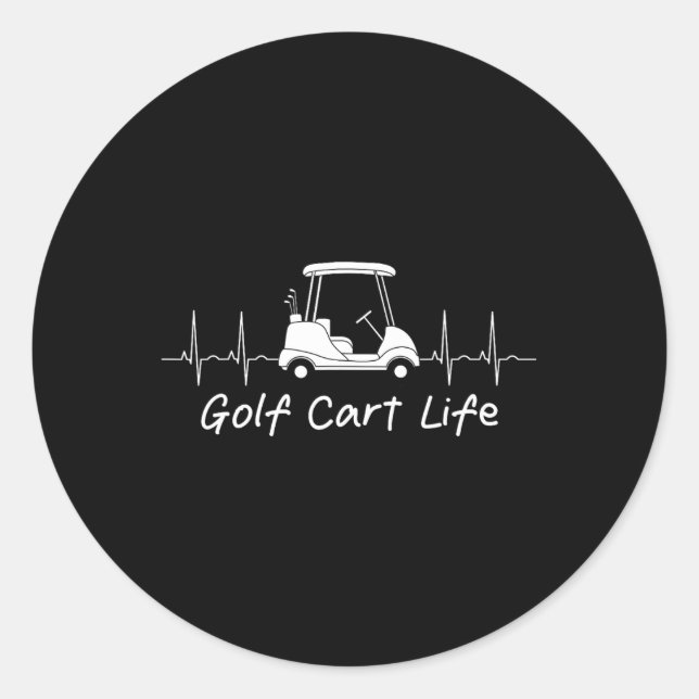 Adesivo Golf Carrinho, Piada Engraçada Parody Golfer Co (Frente)