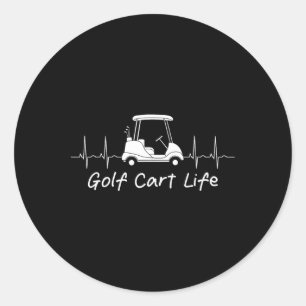 Adesivo Golf Carrinho, Piada Engraçada Parody Golfer Co