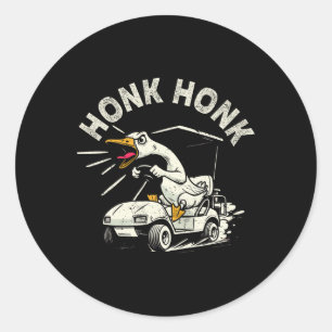 Adesivo Golf Cart Bobo de Motorista Goose Honk Honk Funny 