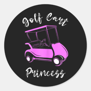 Adesivo Golf Cart Princesa Golf Carrinho Douradas