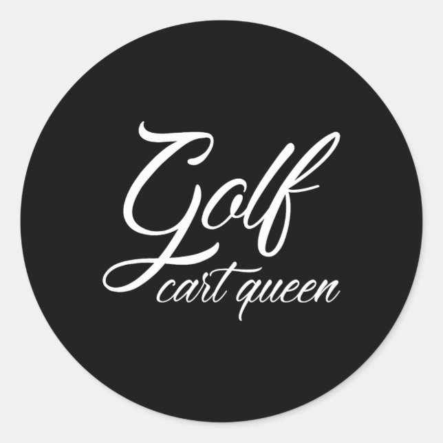 Adesivo Golf Cart Queen Golfer (Frente)