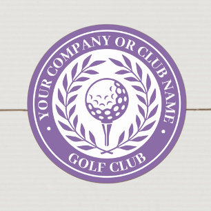 Adesivo Golf Clássico - Nome Personalizado Roxo