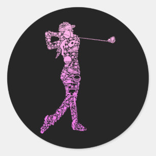 Adesivo Golf Club Golfer Golfe Mulheres Crianças Meninas
