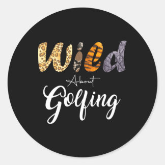 Adesivo Golf Cours Leopard Selvagem Sobre Golfe