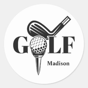Adesivo Golf de Nome Personalizado