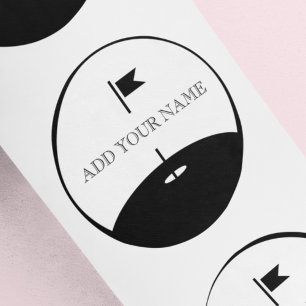Adesivo Golf de Texto Personalizado