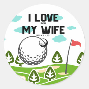 Adesivo Golf Engraçado dizendo para golfista Square Sticke