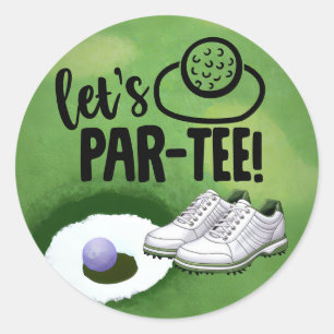 Adesivo Golf Engraçado dizendo para o vamos de golfista.