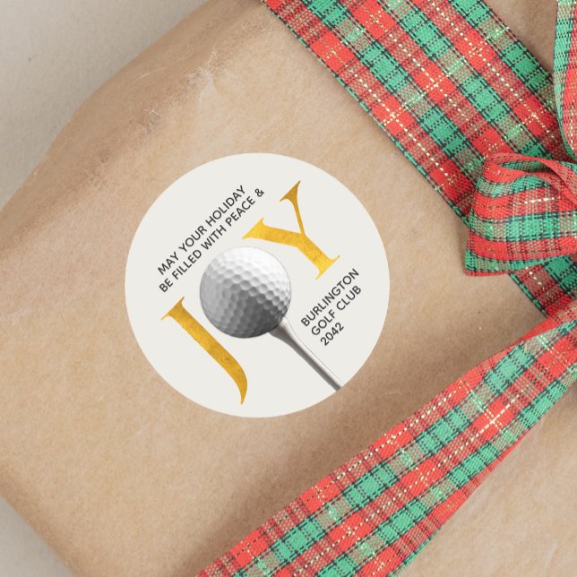 Adesivo Golf Joy & Peace Christmas (Criador carregado)