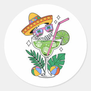 Adesivo Golf Margarita Sombrero Tropical Cinco De Mães