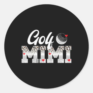 Adesivo Golf Mimi Leopardo Jogador De Golfe Mimi De Um Jog