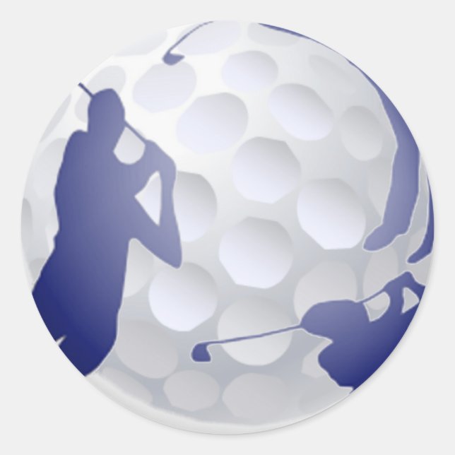 Adesivo Golf, nome personalizado do passatempo desportivo (Frente)