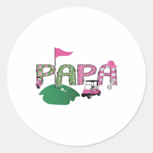 Adesivo Golf Papa Buraco Em Uma Festa De primeiro aniversa