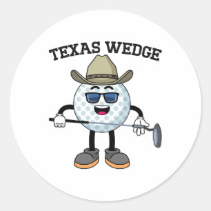 Adesivo Golf Putter Texas Wedge Club Texas Cowboy Cou
