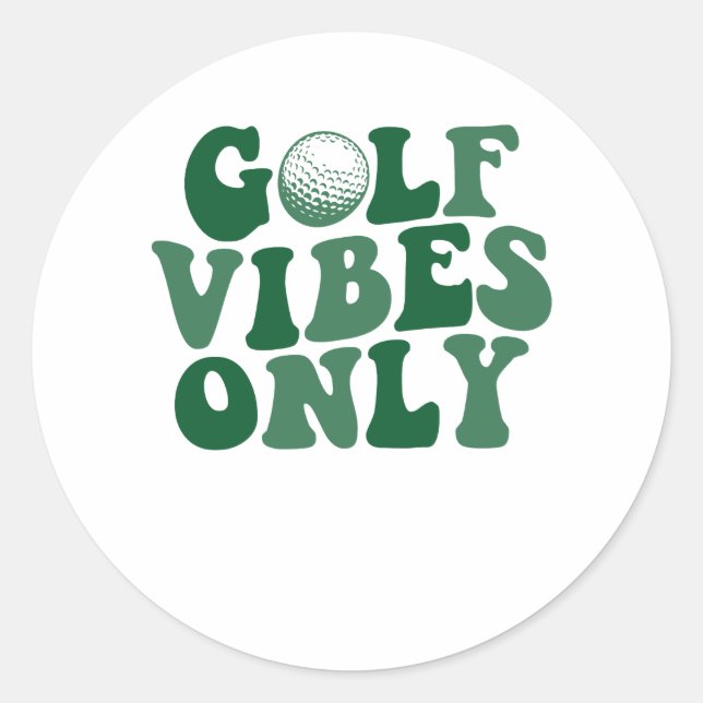 Adesivo Golf Só Vibes, Golf Lover (Frente)