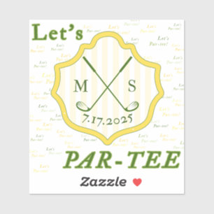 Adesivo Golf Themed Sticker "Par de Vamos"