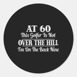 Adesivo Golfe 60º presente de aniversário Camisa 60º Golfe