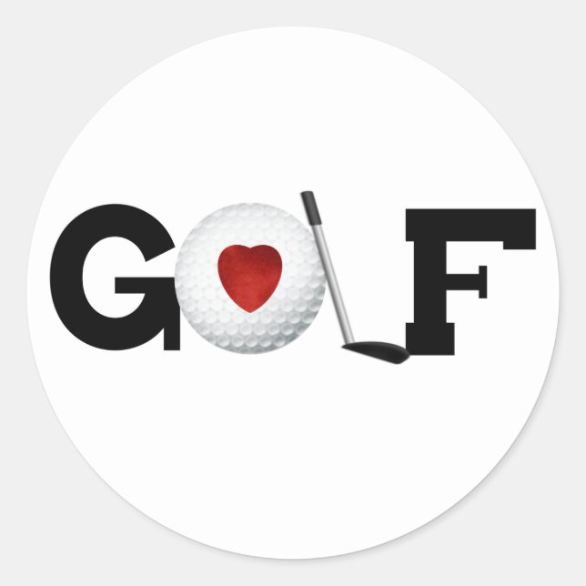 Adesivo Golfe com bola de golfe (Frente)