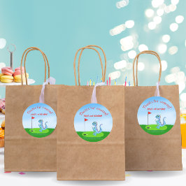 Adesivo Golfe de Dinossauro Bonito Era Aniversário de cria