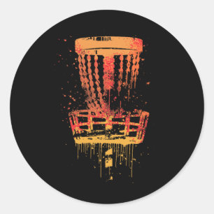 Adesivo Golfe de Disco Retro Frolf - Golfe de Frisbee Vint