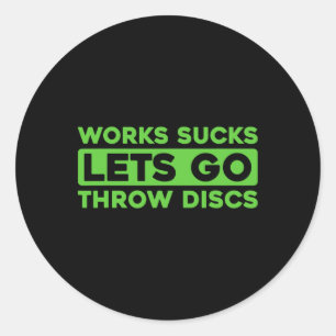Adesivo Golfe de Frisbee Retro - Esporte ao Ar Livre Disco